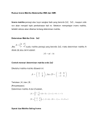 We did not find results for: Rumus Invers Matriks Matematika Sma Dan Smk