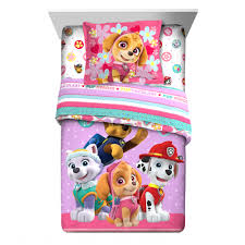 Led by a ten year old, the pups of paw patrol are all rescue dogs in training. Paw Patrol 2 Piece Comforter And Sham Set Kids Bedding Twin Full Pink And Purple Walmart Com Walmart Com