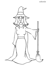 Little witch coloring page for kids printable free halloween. Witches Coloring Pages Free Printable Witch Coloring Sheets