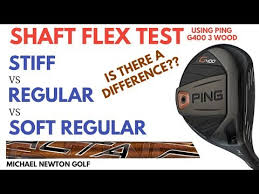 shaft flex test using ping g400 3 wood stiff vs regular vs