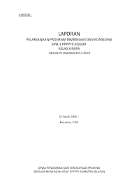 Bagian berikut akan disajikan beberapa contoh metode bimbingan kelompok yang dikemukakan media tersebut antara lain yaitu papan bimbingan, booklet, leaflet, menggunakan media blog atau. Doc Contoh Laporan Program Pelayanan Bimbingan Dan Konseling Khoirul Hanapi Academia Edu