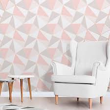 Because it runs on electricity, it must be plugged into an outlet or connected to your home's existing wiring. Fine Decor Geometric Rose Gold Effect Embossed Wallpaper Diy At B Q