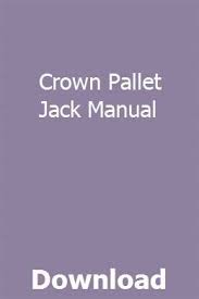 Crown Pallet Jack Manual User Manual Manual Split System Air Conditioner