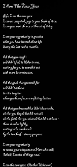 I Am The Newyear New Year Poem Life Motivation Newyear