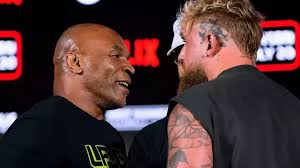 How many punches did Mike Tyson land against Jake Paul in boxing fight?