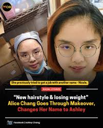 Where do you think Alice will try to land herself a job next? Full article  🔗:  https://worldofbuzz.com/new-hairstyle-losing-weight-alice-chang-goes-through-makeover-changes-her-name-to-ashley/