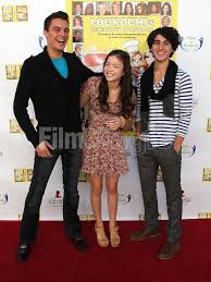 Actor Michael Adrian actress Piper Curda and actor Hudson Thames...