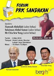 Keputusan pilihan raya kecil (prk) dun slim dari dewan sri tanjong majlis daerah tanjung malim #prkslim #bhtv. Forum Pilihan Raya Kecil Sandakan Calon Calon Bebas Akan Mengambil Bahagian Aliran