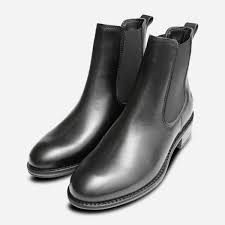 Try them the kurt geiger way; Black Leather Tamaris Ankle Chelsea Boots For Women