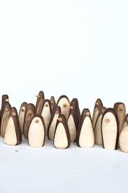 3 Penguin Figures Wood Wooden Penguins Handmade Etsy In 2020 Wood Turning Projects Wood Toys Wood Turning