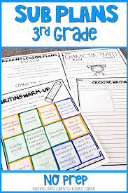 Emergency No Prep Sub Plans For All Subjects For 3rd Grade Elementary Students Including Math Sub Plans Scienc Emergency Sub Plans Substitute Plans Sub Plans