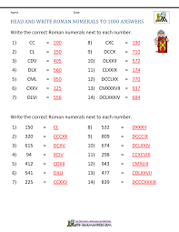 Information about roman numerals at unrv.com. Roman Numerals Worksheet
