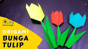 Teman Teman Kali Ini Kita Akan Belajar Membuat Bunga Tulip Dari Kertas Caranya Sangat Mudah Kalian Tinggal Siapkan 2 When To Plant Tulips Tulips Bunga Tulip