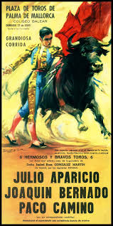 Bullfighting Plaza De Toros De Palma De Mallorca 3 Canvas Etsy Art Poster Design Spanish Art Spanish Posters