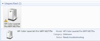 Print To M177fw With Generic Built In Driver Hp Support Community 5954774