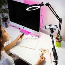Led 6 Ring Light With Smartphone Holder Tabletop Lighting Kit Inne