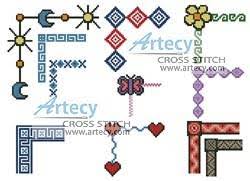 Download 1,000+ royalty free cross stitch border vector images. Border Collection Cross Stitch Pattern By Tereena Clarke Crosstitch Com