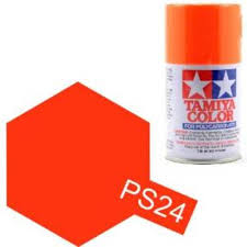 Tamiya Polycarbonate Ps 24 Fluorescent Orange Spray Paint Walmart Com Walmart Com