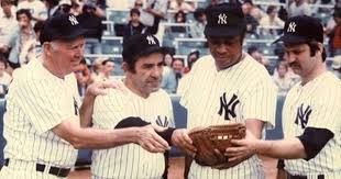 In 1949, early in berra's yankee career, his manager assessed him this way in an interview in the sporting news: Bill Dickey Yogi Berra Elston Howard And Thurman Munson Yogi Berra Quotes Mlb Baseball New York Yankees