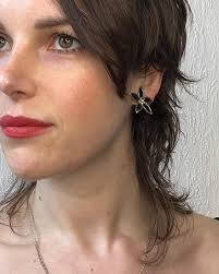 Black Flower Clip-on Earrings