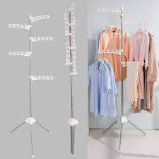 Folds away for easy storage. 5 Layer Foldable Indoor Clothes Socks Drying Rack Hanging Storage Hanger Tripod Shirt Laundry Hanging Floor Stand Rack Dq1809 Drying Racks Aliexpress