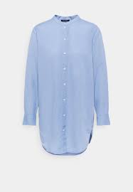 Choose from long sleeve tees for the weekends and dressy long sleeve blouses for the office. Marc O Polo Long Sleeve Blouse Stand Up Colla Bluse Blue Blau Zalando De
