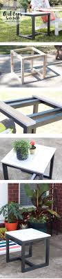 Diy Outdoor Side Table Pottery Barn Knockoff Diy Outdoor Furniture Wood Diy Outdoor Diy Projects