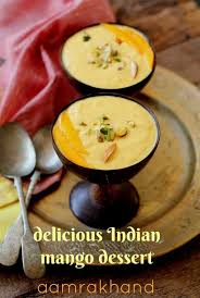 Amrakhand Mango Shrikhand Recipe Easy Mango Dessert Recipe Shrikhand Recipe Indian Desserts Mango Dessert