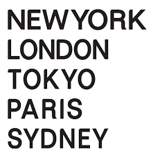 New York London Tokyo Paris Sydney Vinyl Wall Decal Sticker 100cm X 100cm
