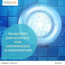Praxistipps Zur Montage Von Unterwasser Scheinwerfern Pool Beleuchtung Unterwasser Pool Ideen