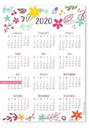 2021 mini calendar with stand. 2020 One Page Bullet Journal Calendar Printable Cute Press Print Party