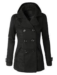 Check spelling or type a new query. Le3no Womens Classic Wool Double Breasted Pea Coat Jacket With Hoodie Clearance Peacoat Jacket Double Breasted Pea Coat Coats Jackets