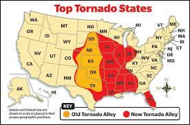 With whirling winds that can reach 300 miles per hour, tornadoes can cause fatalities and devastate. Pin By Mrs Sol S Class On Maps Usa Tornado Tornado Map Tornado Preparedness