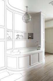 Craftsman moldings in the bathroom. Bathroom Wall Paneling Ideas Beautiful Bathroom Walls Gambrick