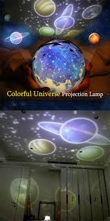Space Scene Planetary Rotating Projection Night Light Boys Space Room Solar System Nursery Home Design Diy