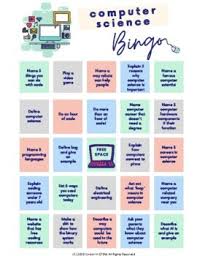 Computer Science Fields Are Booming And Offer Many Well Paying Jobs Use This Fun Bingo Game To Gui Computer Science Learn Computer Science Career Exploration