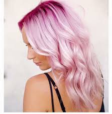 Candy Floss Pink Dark Roots Light Pink Hair Cotton Candy Hair Pink Ombre Hair
