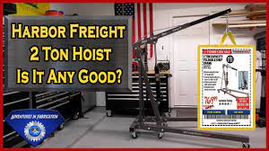 I just bought a used cherry picker engine hoist for use around the shop. 2 Ton Capacity Foldable Shop Crane
