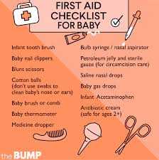 Always discuss medications and treatments with your pediatrician before administering them to baby. Checklist Making A First Aid Kit For Baby