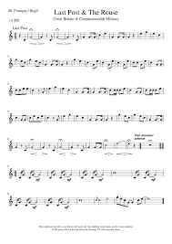 This is probably my last post on conneythecorgi. Last Post And The Rouse Sheet Music For Trumpet In B Flat Solo Musescore Com