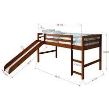 Donco Kids Twin Size Tent Loft Bed With Slide On Sale Overstock 8099662