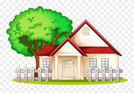 Fotki House Clipart Clipart Images Household Items Neighborhood House Cartoon Png Download Lukisan Rumah Latar Belakang Gambar