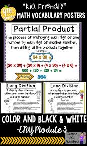This Download Includes Vocabulary Posters For Multiplication Terms Introduced In Module 3 Of The Engage New Math Vocabulary Vocabulary Posters Math Word Walls