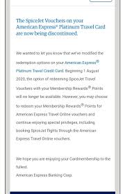 The new metal platinum card ®. Amex Spicejet Vouchers Issuance Discontinued August 2020 Onwards Live From A Lounge
