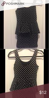 Black And White Polka Dot Bodycon Dress Forever 21 Peplum Bodycon Dress Clothes Design Bodycon Dress Dresses