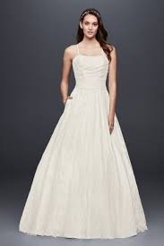 Allover Lace Ball Gown With Spaghetti Straps David S Bridal Lace Ball Gowns Ball Gown Wedding Dress Affordable Wedding Dresses