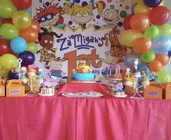 Rugrats Themed 5x6 Table Banner Backdrop Step Repeat 1st Birthday Party Themes Birthday Party Themes Twin Birthday Parties