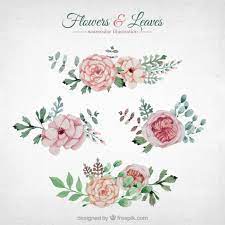 Here you can explore hq watercolor flowers transparent illustrations, icons and clipart with filter setting like size, type, color etc. Free Vector Watercolor Flowers And Leaves