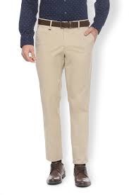 Van Heusen Trousers Chinos Van Heusen Beige Trousers For Men At Vanheusenindia Com