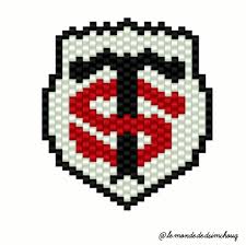 Download free stade toulousain vector logo and icons in ai, eps, cdr, svg, png formats. Creation Un Peu Speciale Le Blason Du Stade Toulousain Stadetoulousain Motifdsimchouq Jenfiledesperles Stade Toulousain Pixel Art A Imprimer Miyuki Beads